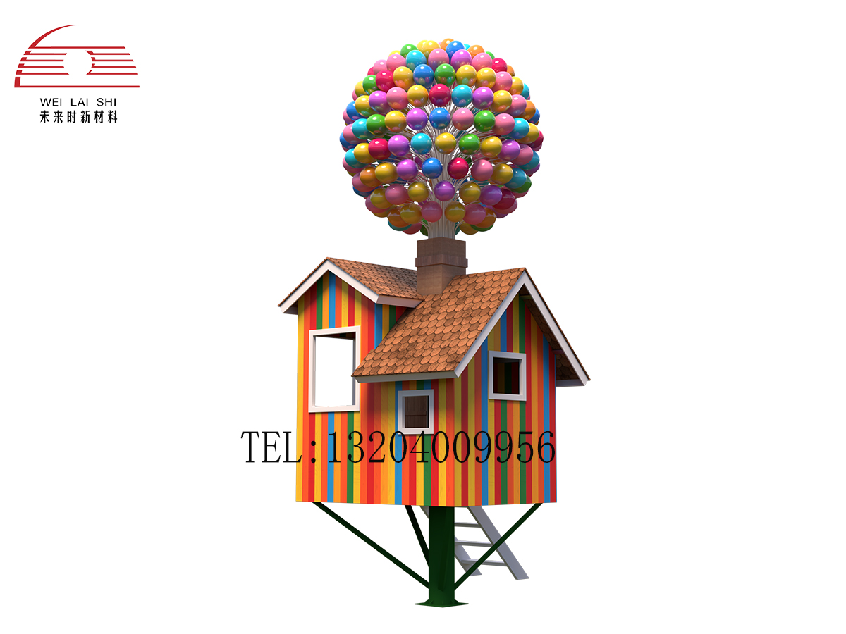 Balloon flying house